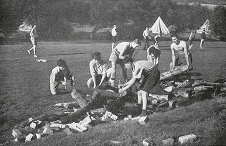 Activities at Knitsley Camp in 1950